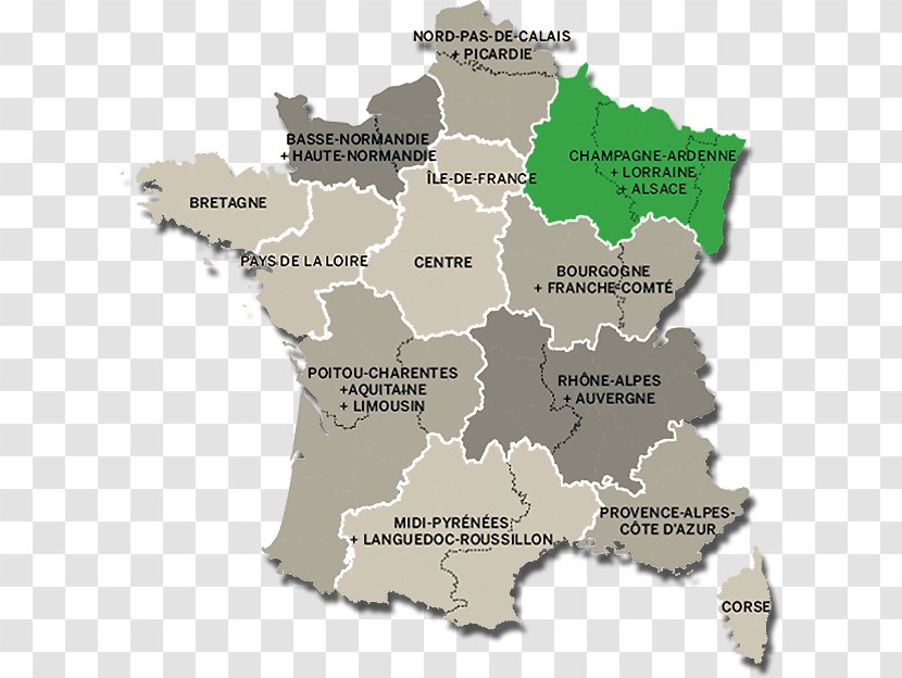 Alsace Map French Regional Elections Regions Of France Champagne-Ardenne Transparent PNG