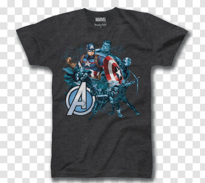 T-shirt Black Panther Iron Man Marvel Comics Avengers - T Shirt Transparent PNG