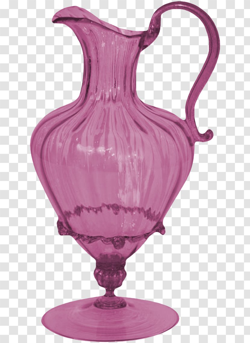 Vase Jug Glass Pitcher Bottle - Liquid - Purple Transparent PNG