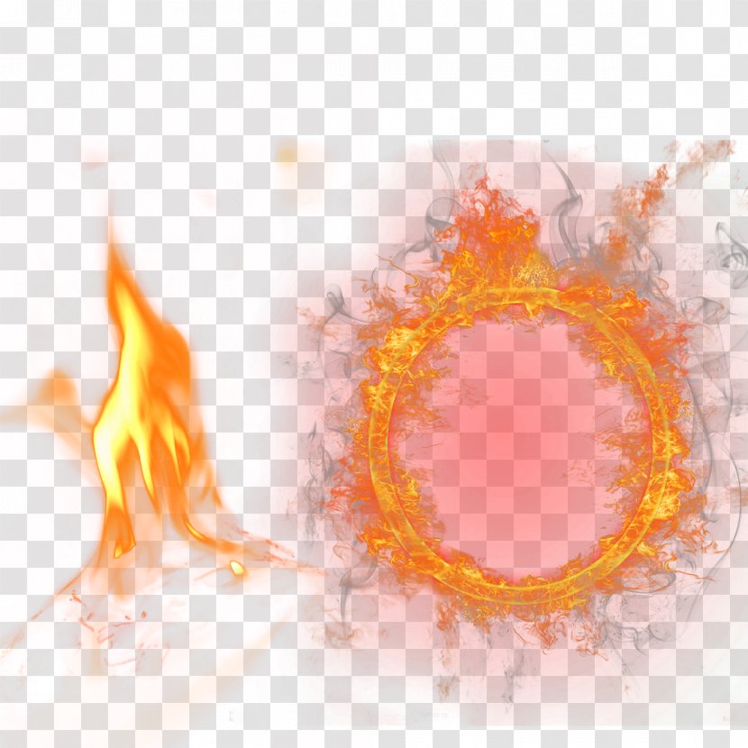 Flame Combustion Fire - Ring Burning Transparent PNG