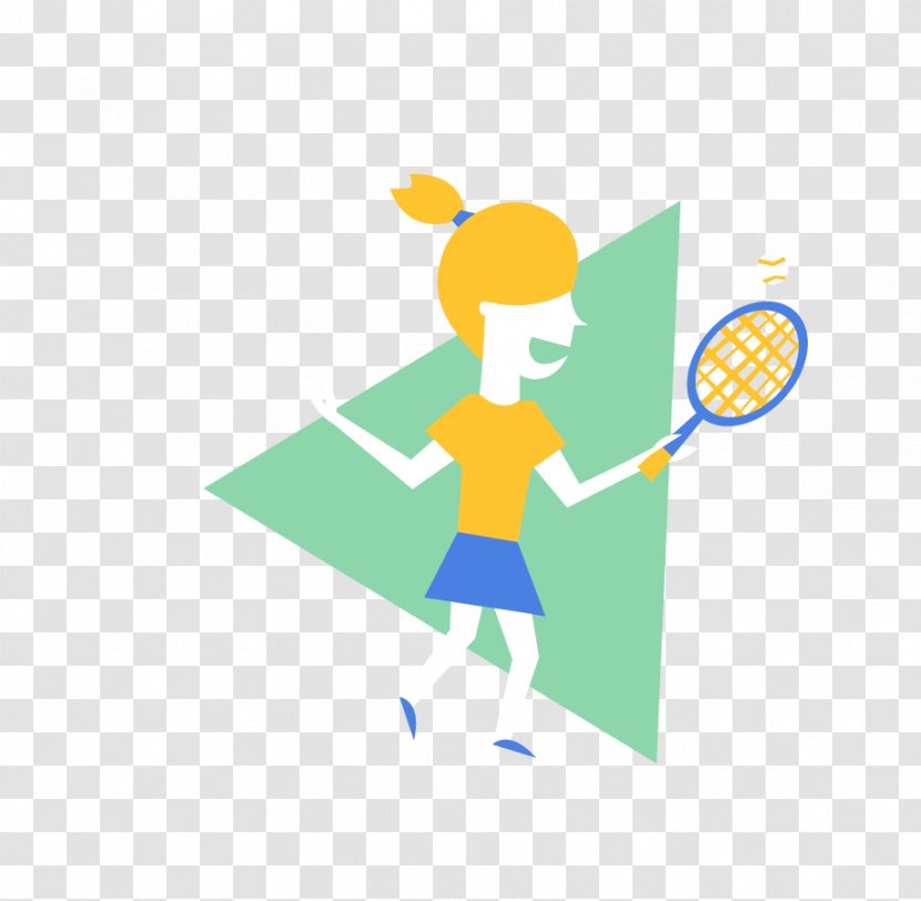 2016 Summer Olympics Rio De Janeiro Clip Art - Cartoon Badminton Players Transparent PNG