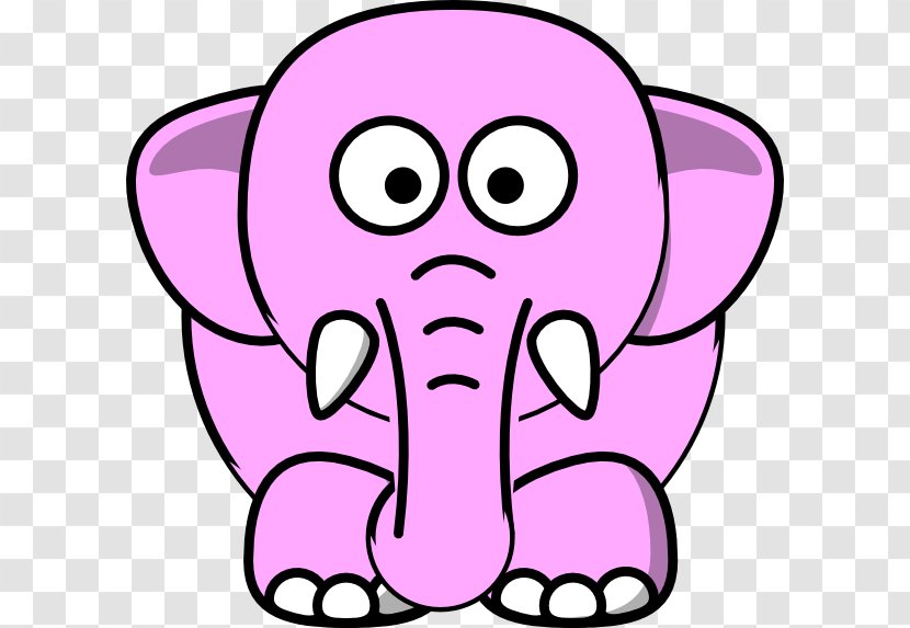 Black And White Free Content Drawing Clip Art - Cartoon - Pictures Of Pink Elephants Transparent PNG