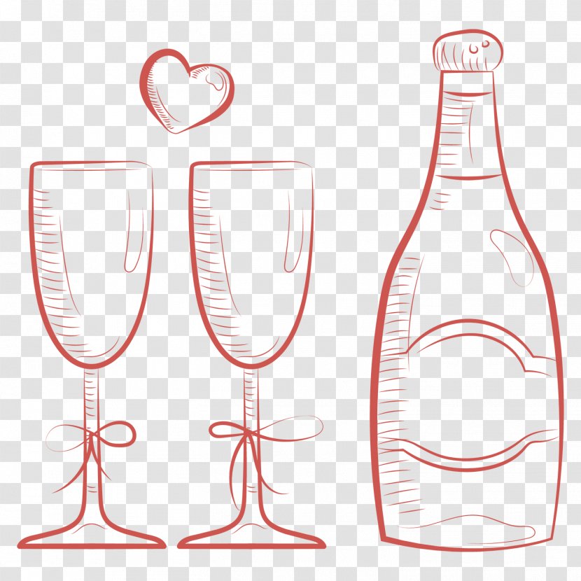 Red Wine Design Glass - Dinner - Dal Transparent PNG