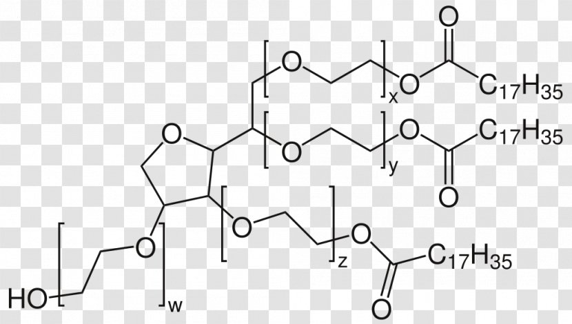 Polysorbate 80 Polisorbato 65 20 Sorbitan - Tree - Structure Transparent PNG