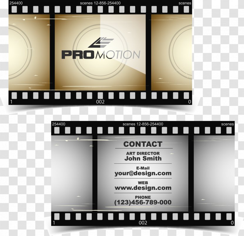 Film Cinema Royalty-free Illustration - Business Card Transparent PNG