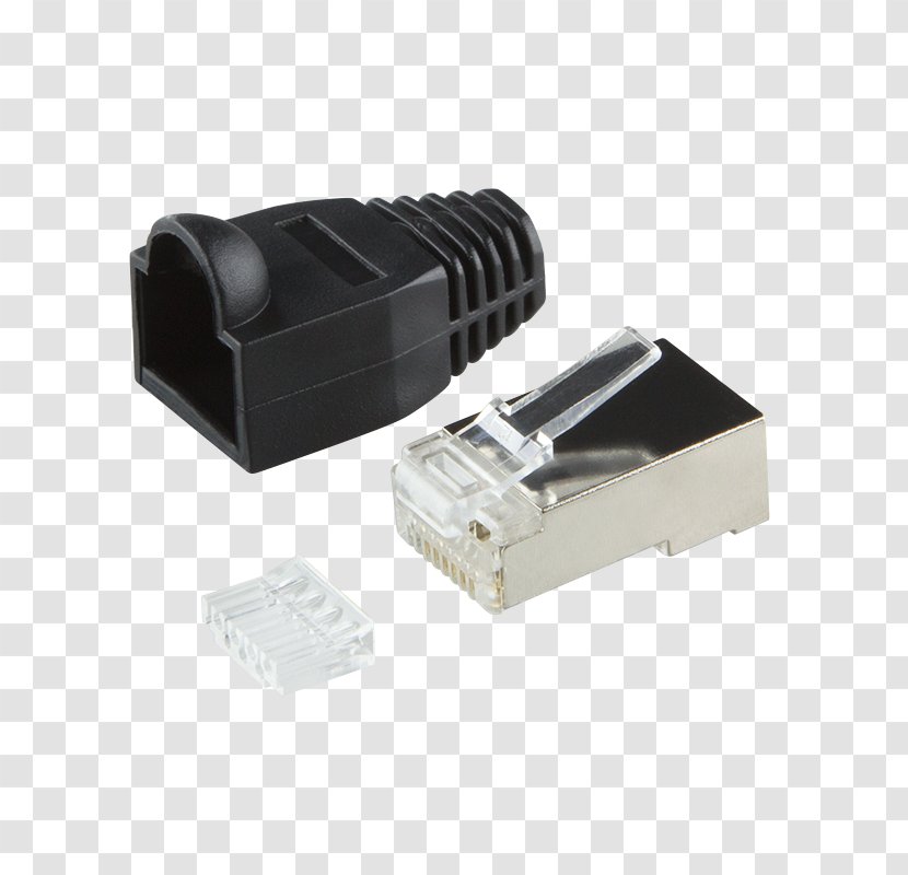 Category 6 Cable Electrical Connector Twisted Pair Modular Registered Jack - 5 - Rj45 Transparent PNG