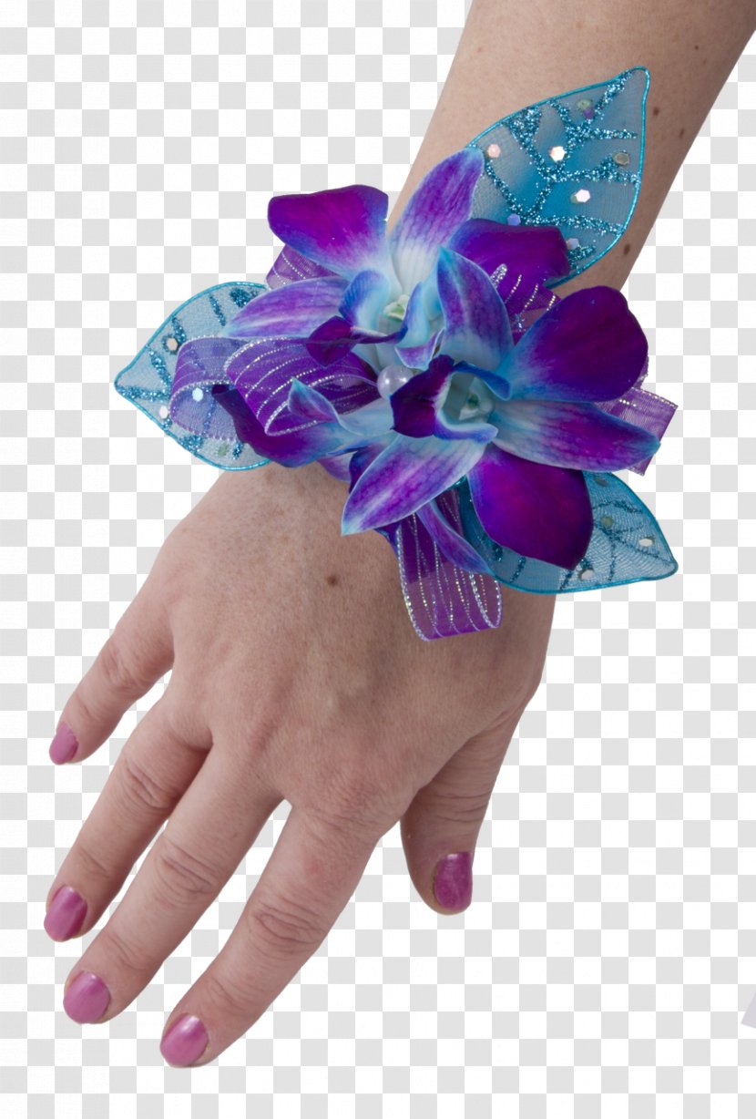 Corsage Purple Cut Flowers Soderberg's Floral & Gift Blue - Pink - Orchid Transparent PNG