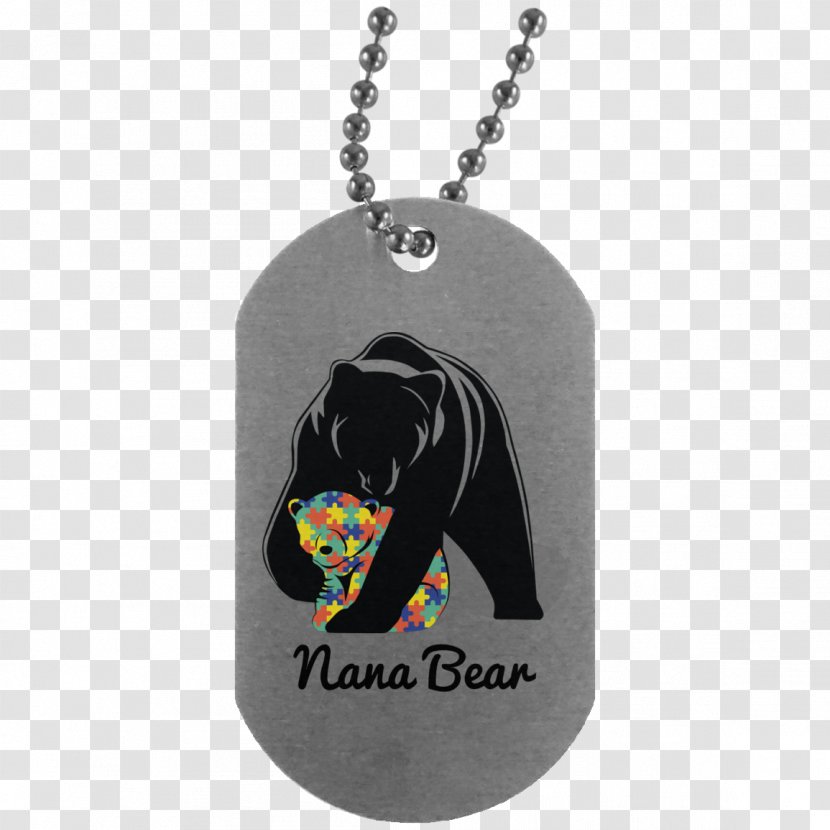 Dog Tag Ball Chain Necklace Military - Dead Sea Surf - Mama Bear Transparent PNG