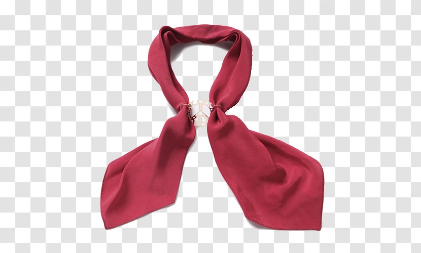 Scarf Silk Red - Fashion Accessory - Ribbon Transparent PNG