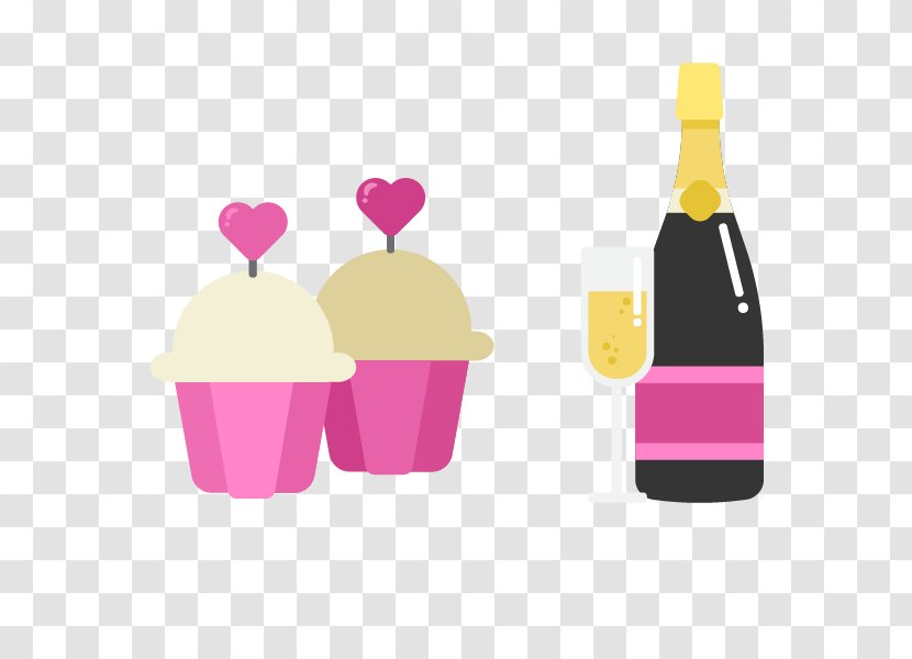 Red Wine Marriage - Vector Beverages Married Transparent PNG