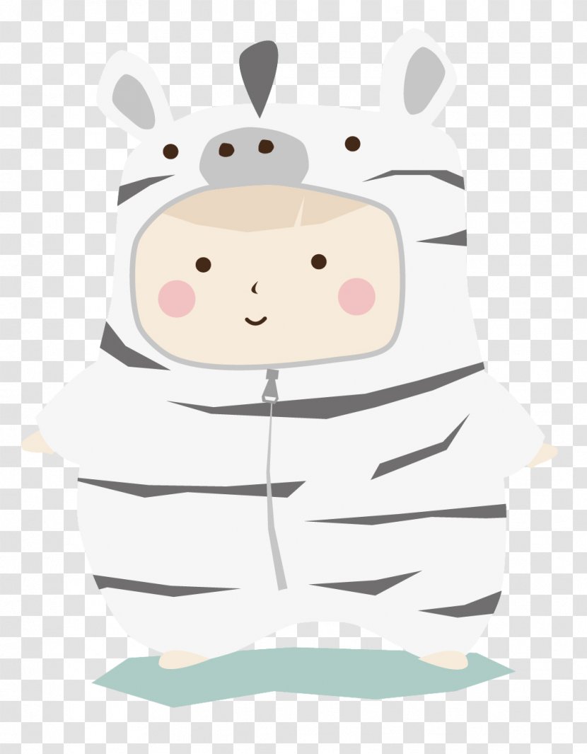 Clip Art Illustration Product Character Pattern - Fictional - Cute Baby Zebra Clothes Transparent PNG