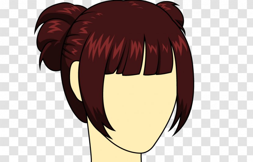 Hairstyle Bangs Drawing Bun - Cartoon - Hair Transparent PNG