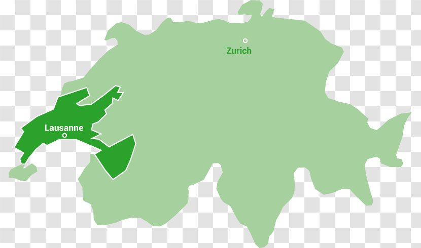 Flag Of Switzerland Map - Green Transparent PNG