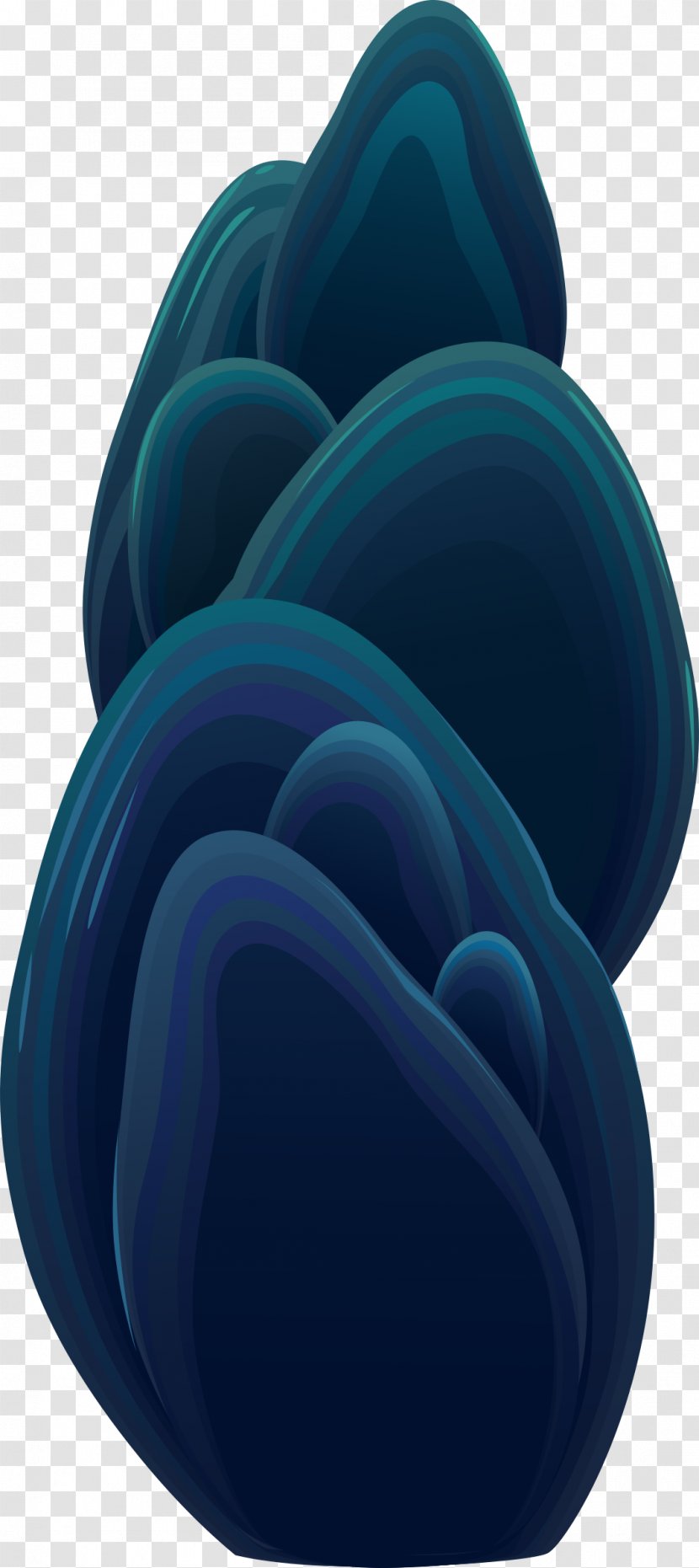 Cobalt Blue Turquoise Teal Electric - Cave Transparent PNG