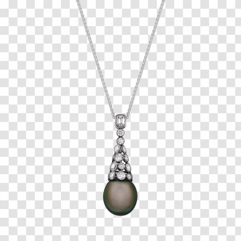 Locket Pearl Necklace Body Jewellery Silver Transparent PNG