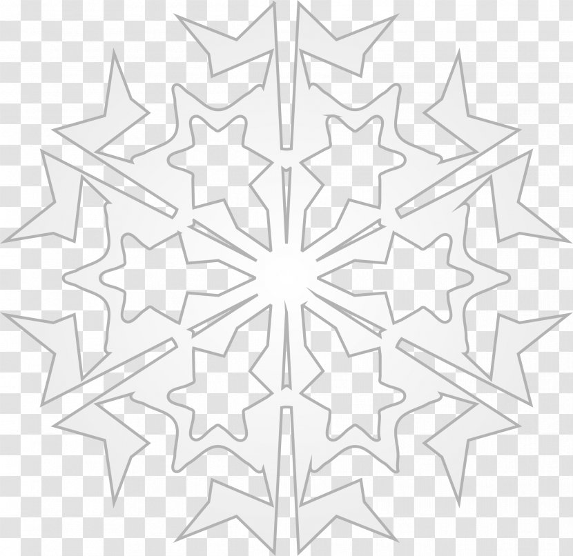 B.A.A. 5k Snowflake Clip Art - White Transparent PNG