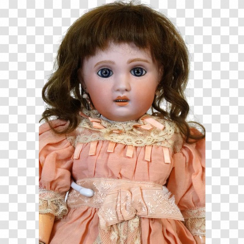 Toddler Brown Hair Doll Transparent PNG