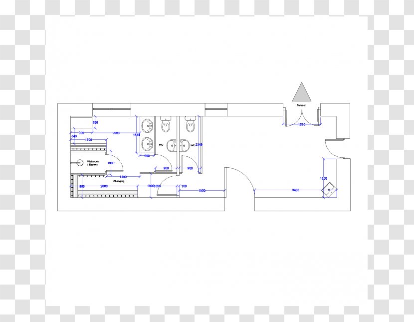 Changing Room Computer-aided Design .dwg Drawing - Cloakroom Transparent PNG