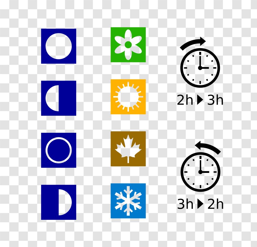 Symbol Season Clip Art - Number - Daylight Saving Time Clipart Transparent PNG