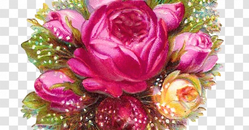 Rose Flower Bouquet Clip Art - Floral Design - Pink Blue Transparent PNG