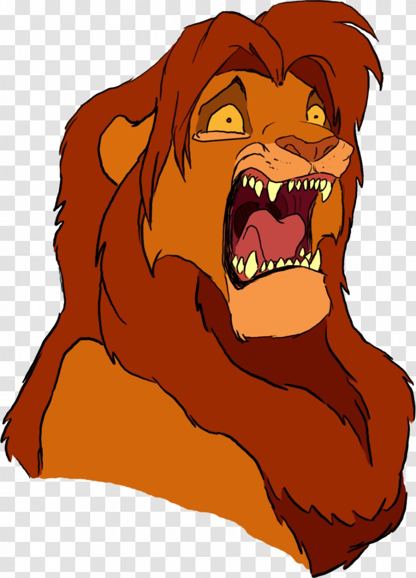 Lion Simba Zira Character Art - Carnivoran Transparent PNG