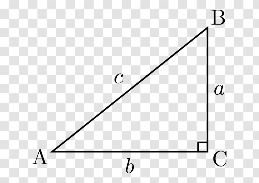 Right Triangle Hypotenuse Mathematics Trigonometry - Geometry Transparent PNG