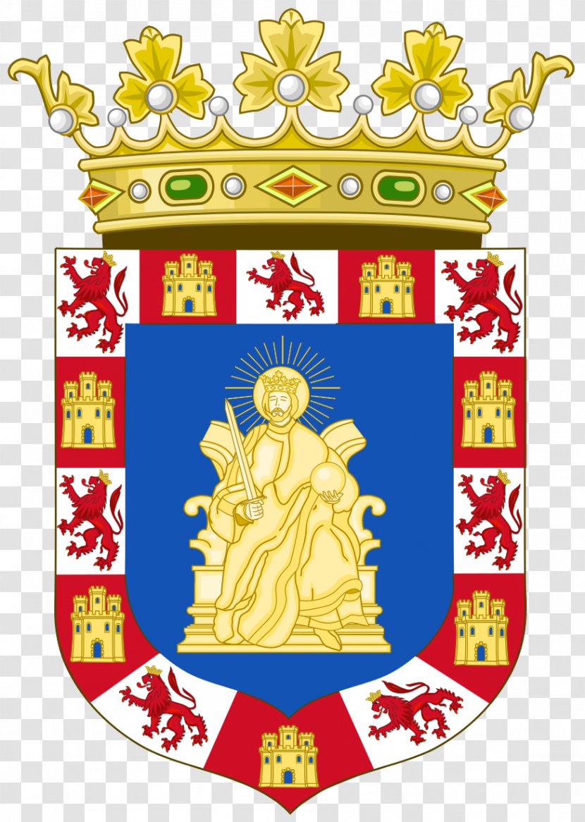 Kingdom Of Seville Crown Castile Coat Arms - Ascension Island - Cadillac Transparent PNG
