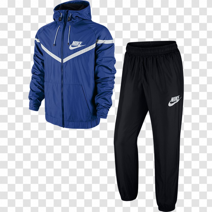 Tracksuit Hoodie Nike Clothing - Blue Transparent PNG