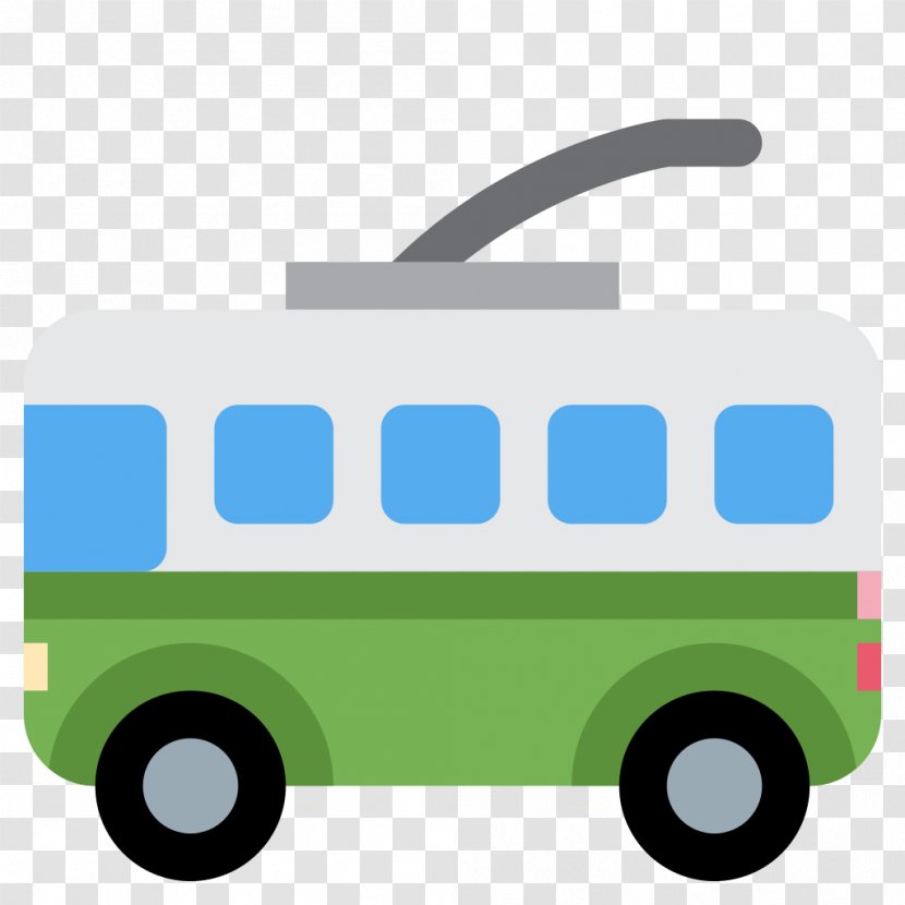 Trolleybus Tram Emoji Transport - Trolley Car Transparent PNG
