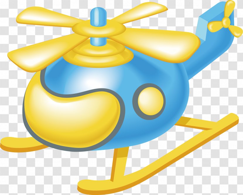 Airplane Helicopter Cartoon Air Transportation - Organism Transparent PNG