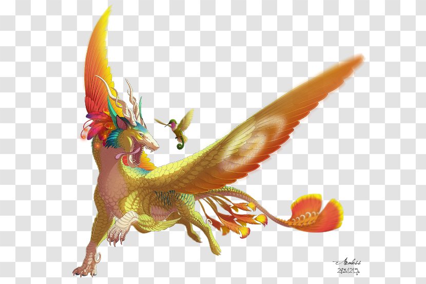 Dragon Hummingbird Art Legendary Creature Transparent PNG