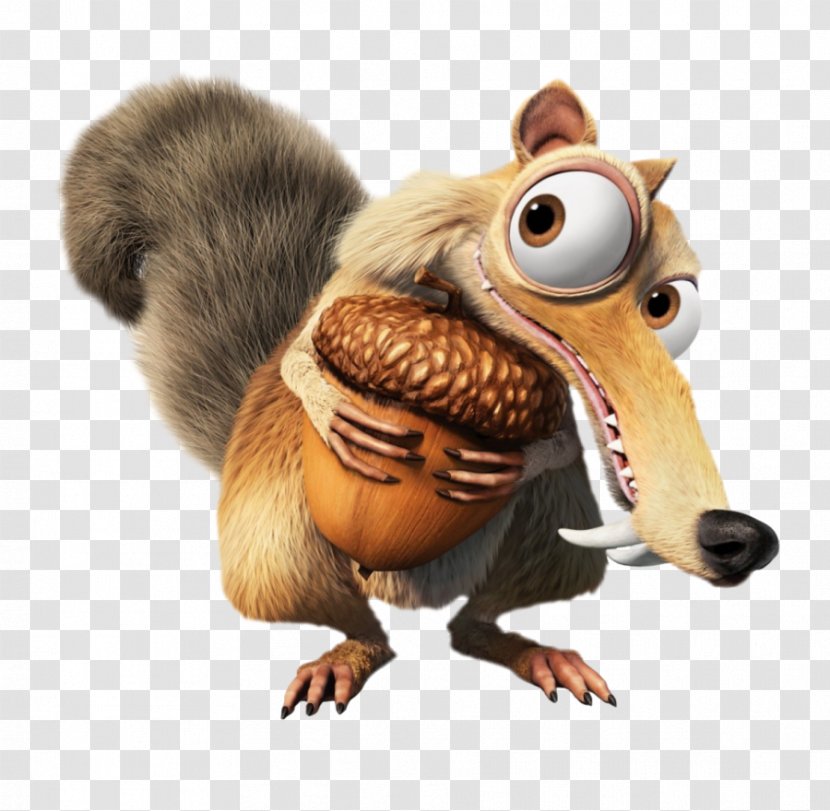 Scrat Manfred Ice Age Film Character - Chris Wedge - Hippo Transparent PNG