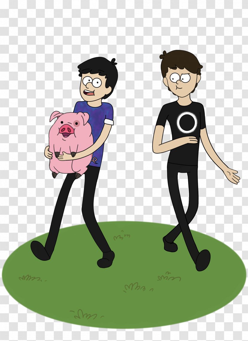 Dan And Phil Clip Art Illustration Animated Cartoon - Friendship - Behavior Transparent PNG