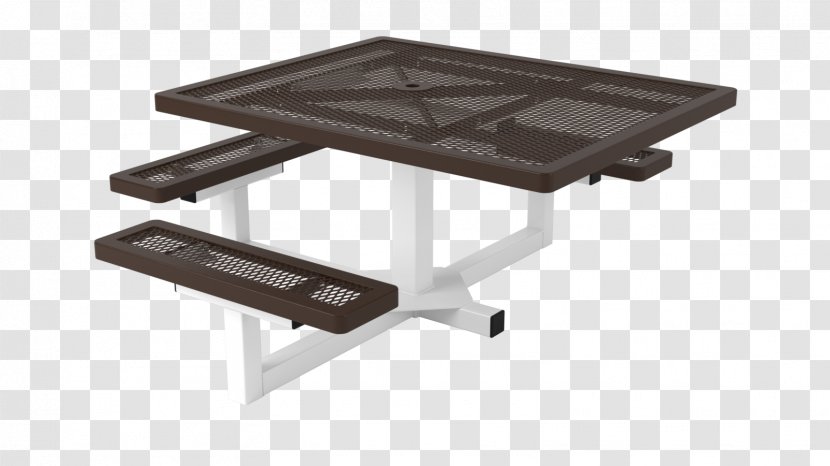 Picnic Table Garden Furniture Bench - Top Transparent PNG