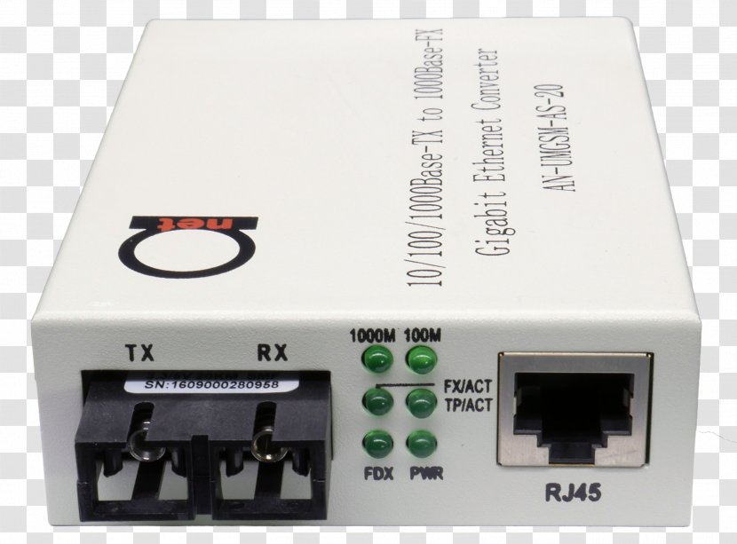 Fiber Media Converter Optical Connector Gigabit Ethernet Fast - Technology - Optic Transparent PNG