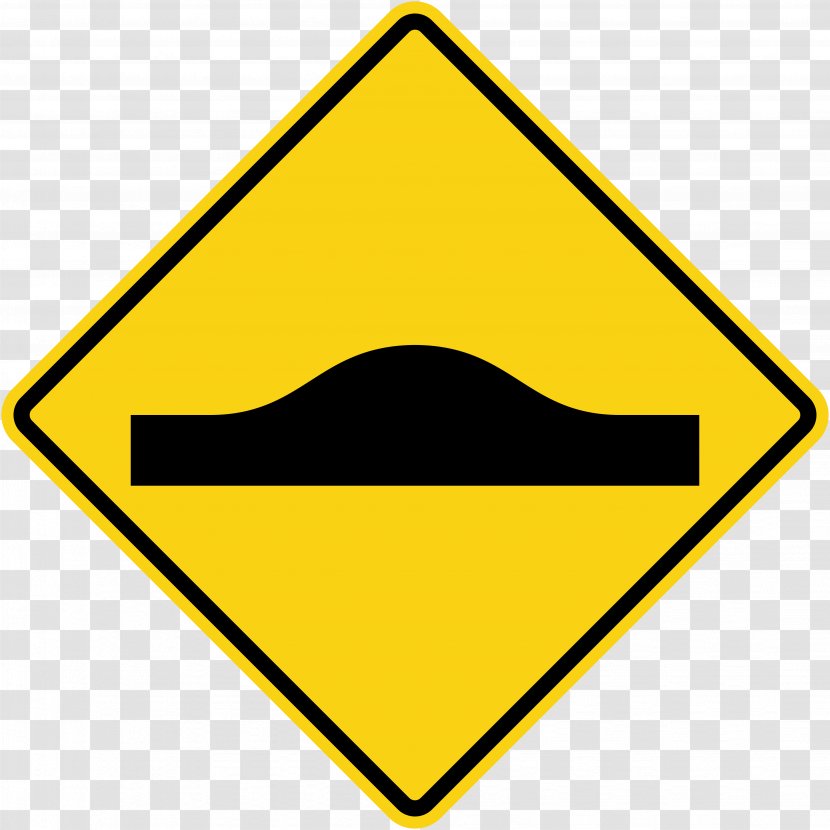 Traffic Sign Speed Bump Road Warning Limit - Government Transparent PNG
