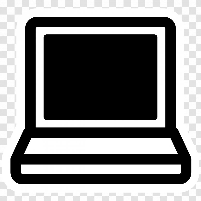 Laptop Black And White Clip Art - Lap Cliparts Transparent PNG