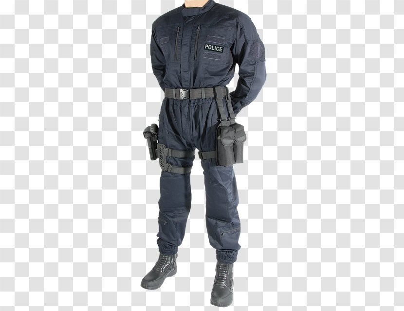 Slip Combination Navy Blue Uniform - Boilersuit - Robocop Transparent PNG