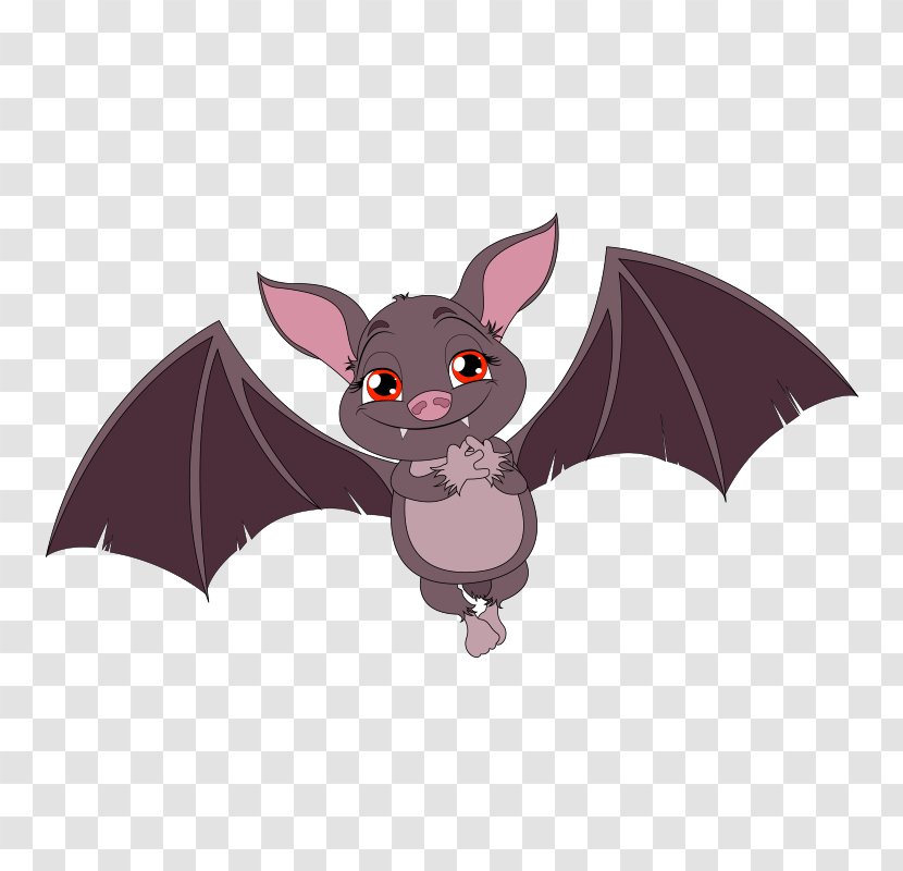 Bat Cartoon Illustration - Royaltyfree - Animal,bat Transparent PNG