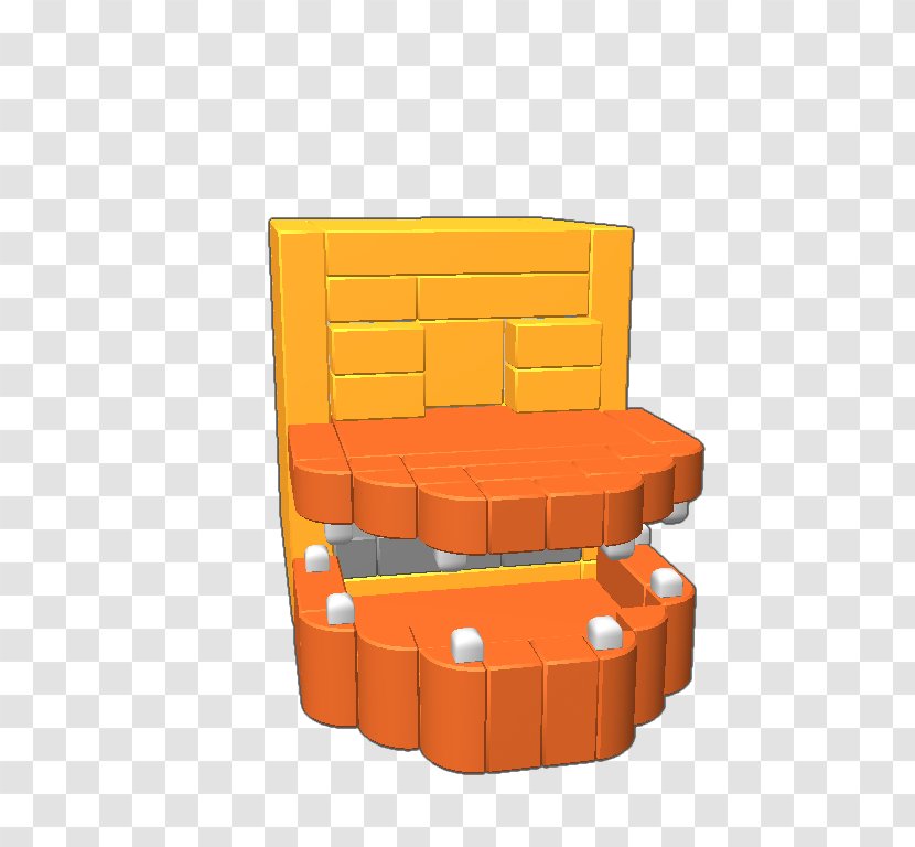 Chair Plastic Garden Furniture - Orange Transparent PNG