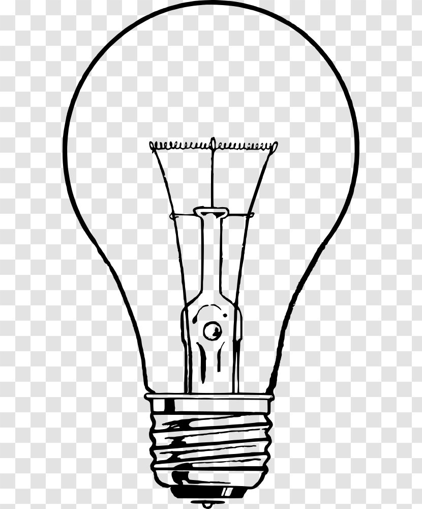 Incandescent Light Bulb Drawing Line Art Lamp Transparent PNG