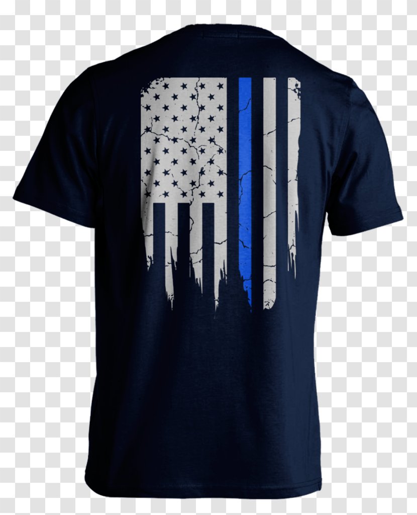 T-shirt United States Thin Blue Line Hoodie - Law Enforcement Transparent PNG