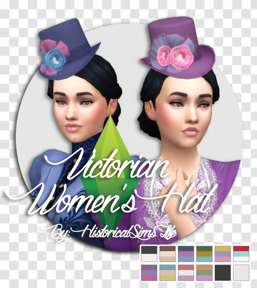 Hat The Sims 4 2 Life Stories 3 - Pink - Victorian Transparent PNG