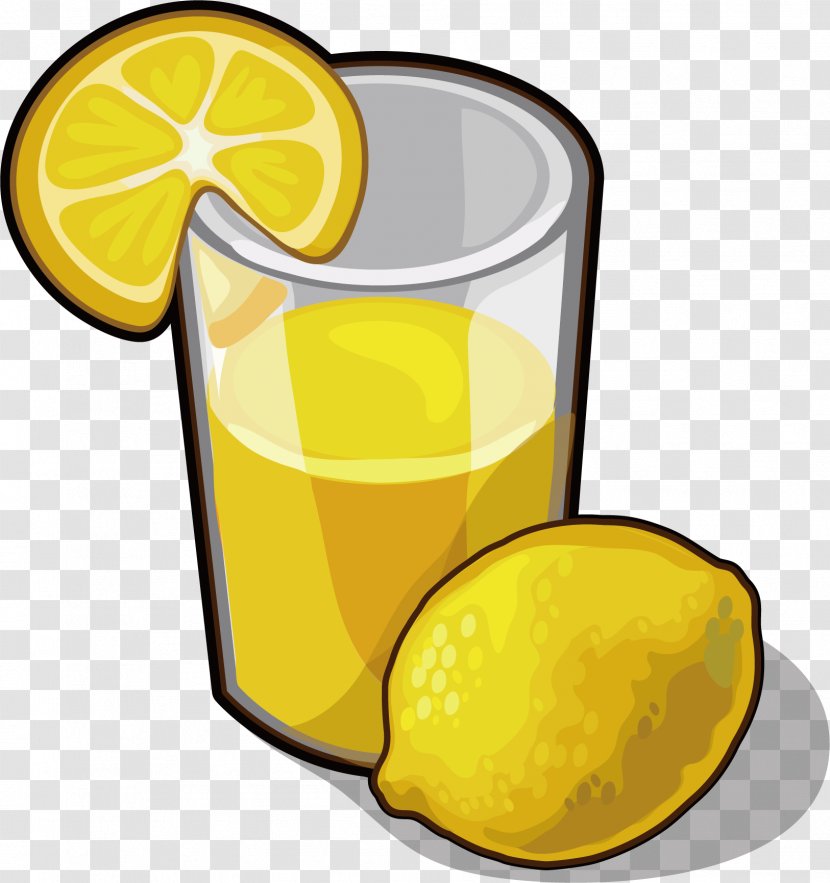 Lemon Juice Cocktail - Citrus - Vector Transparent PNG