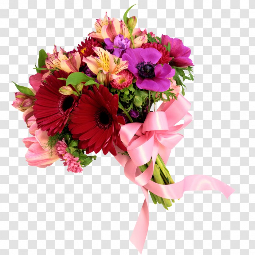 YouTube Flower Bouquet Hug - Birthday - Of Flowers Transparent PNG