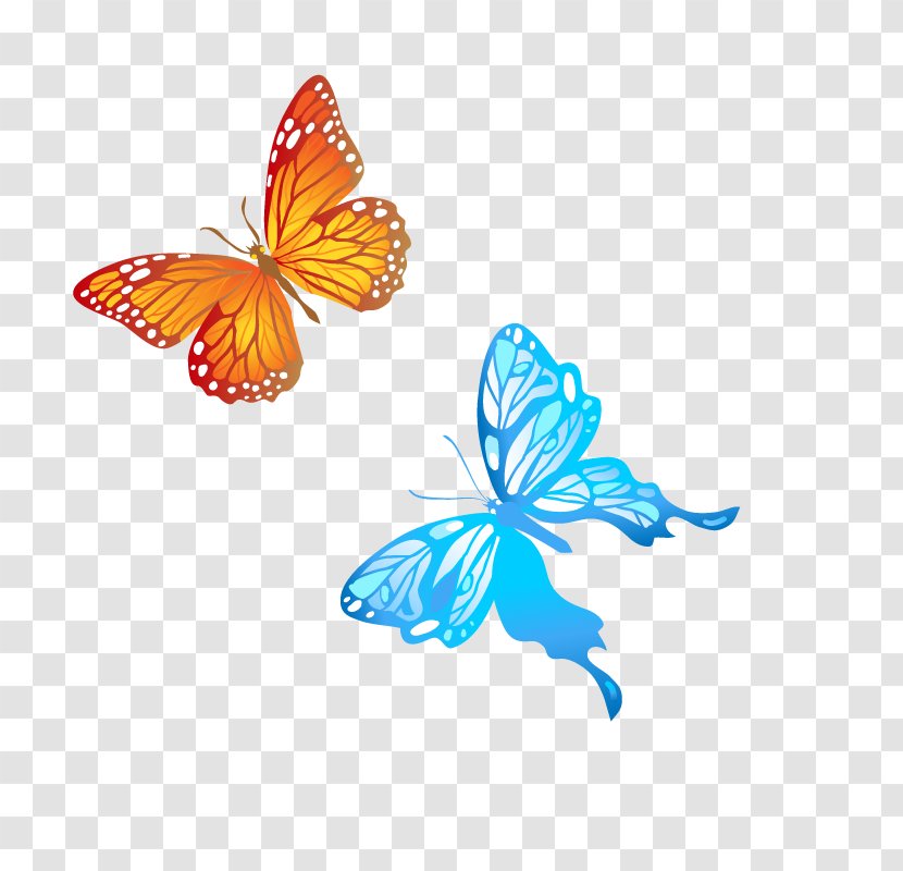 Butterfly Blue Computer File - Pollinator Transparent PNG