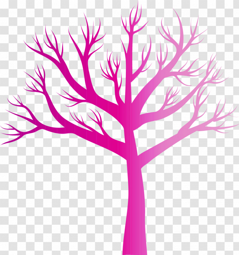 Pink Tree Leaf Branch Plant Transparent PNG