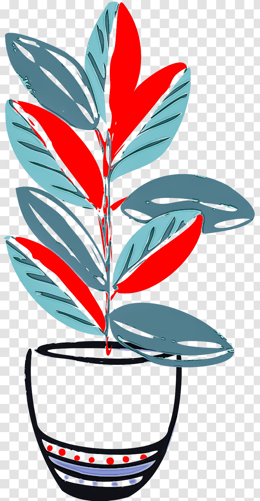 Flower Leaf Tree Line Meter Transparent PNG