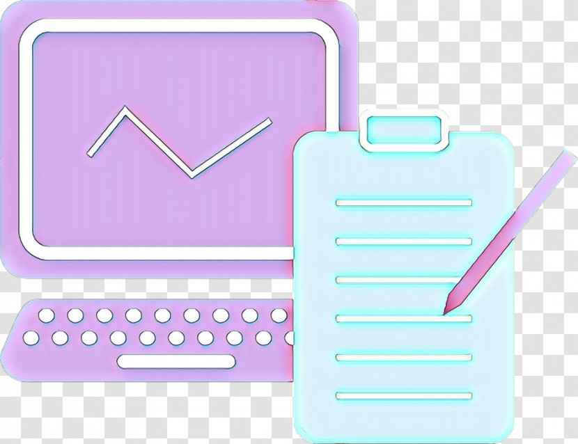 Pink Text Purple Line Technology Transparent PNG