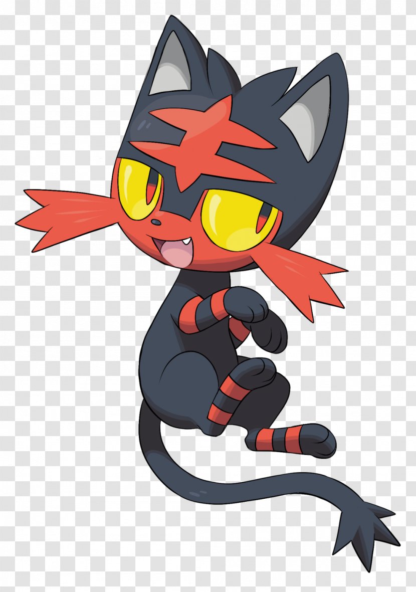 Pokémon Sun And Moon X Y Litten Snivy - Carnivoran - Pokémon Go Transparent PNG